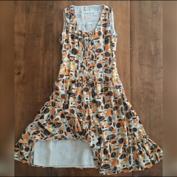 KARRA IMPLANT SLEEVELESS DROP WAIST MIDI DRESS - Picture 6 of 7